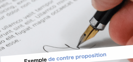 Exemple de contre proposition