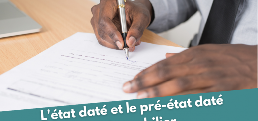 état daté et pré-état daté