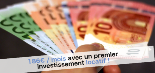 186€ / mois avec un premier investissement locatif