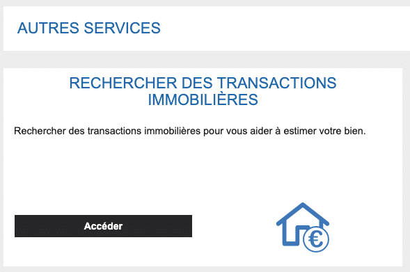 PATRIM : rechercher des transactions immobilières
Aide à l'identification de bonne affaire en immobilier.