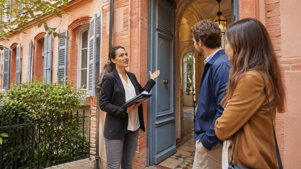 Visite immobilière à Toulouse avec une agence locale